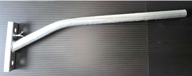 Brazo Mural Curvado D.48 con Gancho