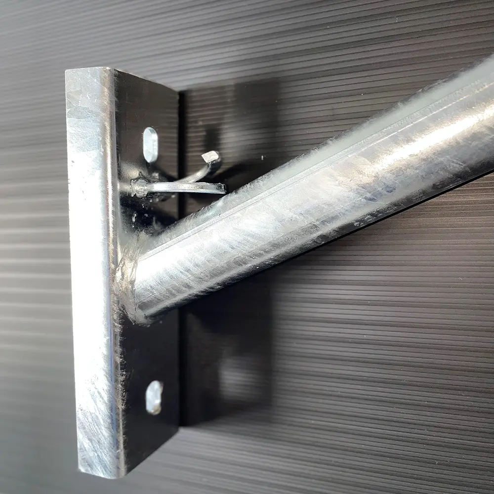 Brazo mural D.48 curvado con gancho 2