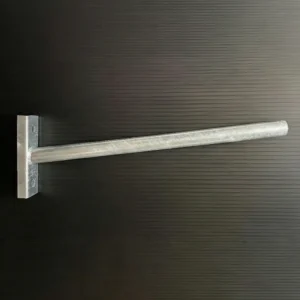 BRAZO D.48X750 CURVADO CON GANCHO GALVANIZADO